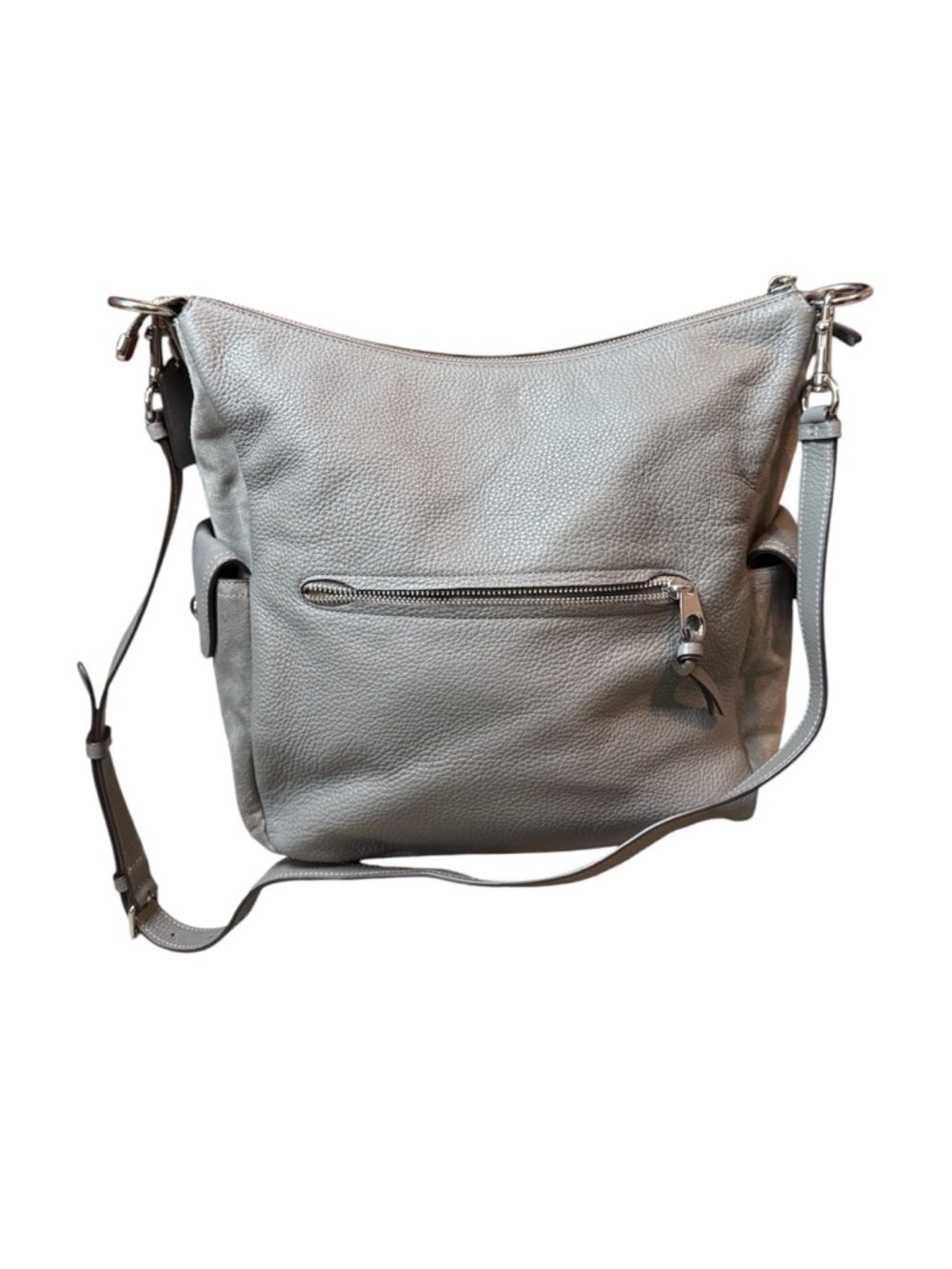 Coach Pennie Hobo bag, pebbled leather in Heather Gray EUC - Picture 3 of 11